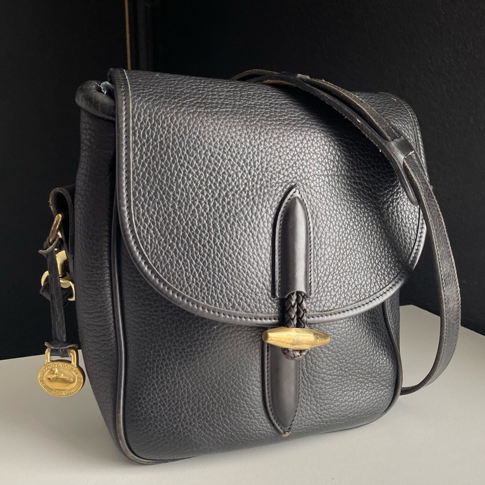 Dooney & Bourke Black Leather Crossbody Bag - Picture 4 of 16